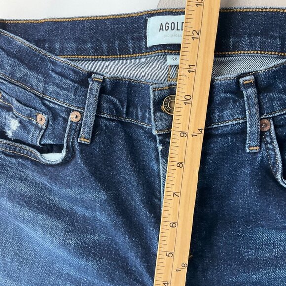 Agolde Womens Sz 28 Sophie Denim jeans High-Rise Skinny Dark Wash*Read - Picture 10 of 14